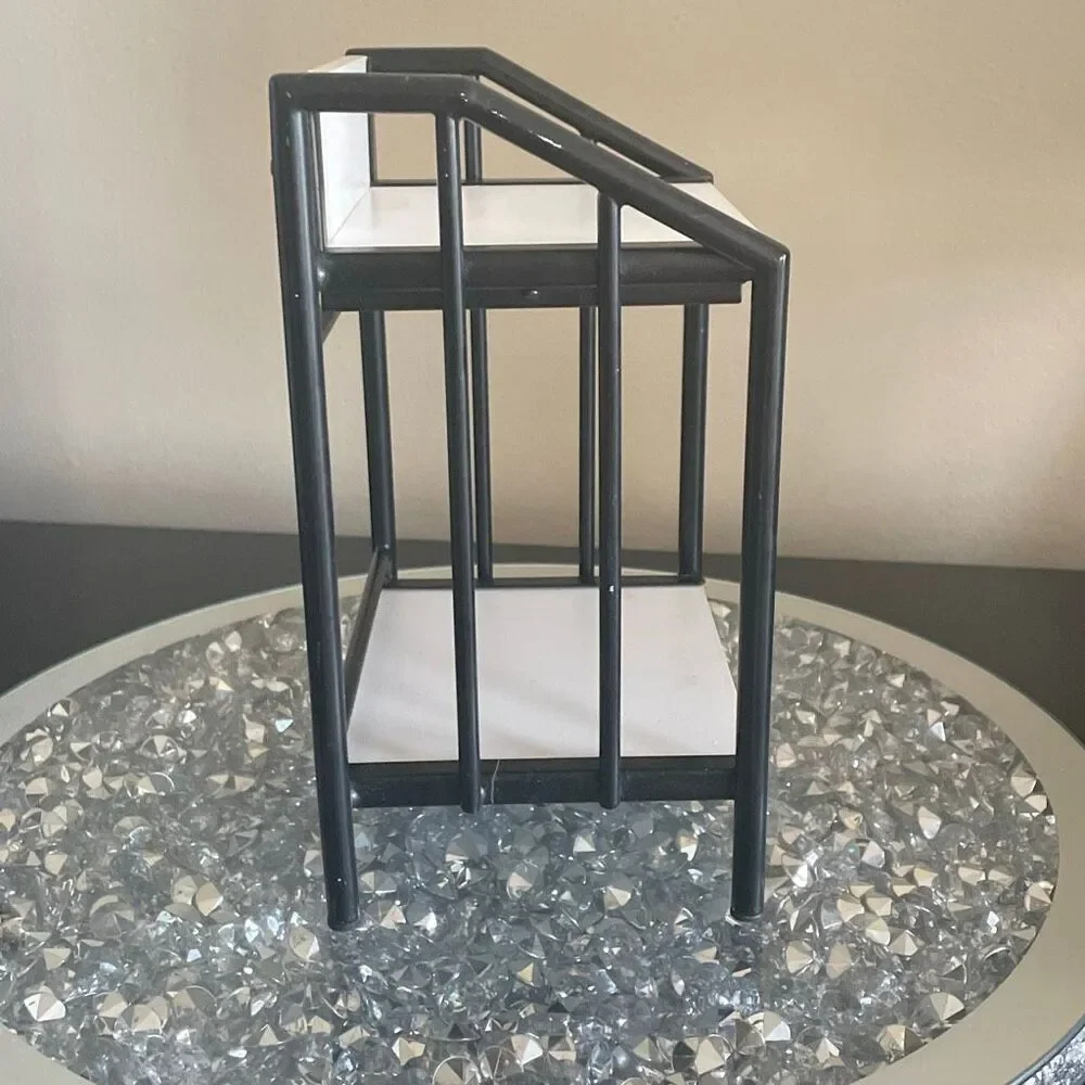 Vintage American girl wood metal night stand doll house furniture living room